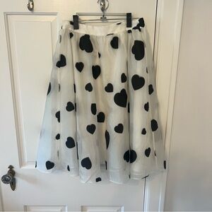 JCREW heart skirt tulle